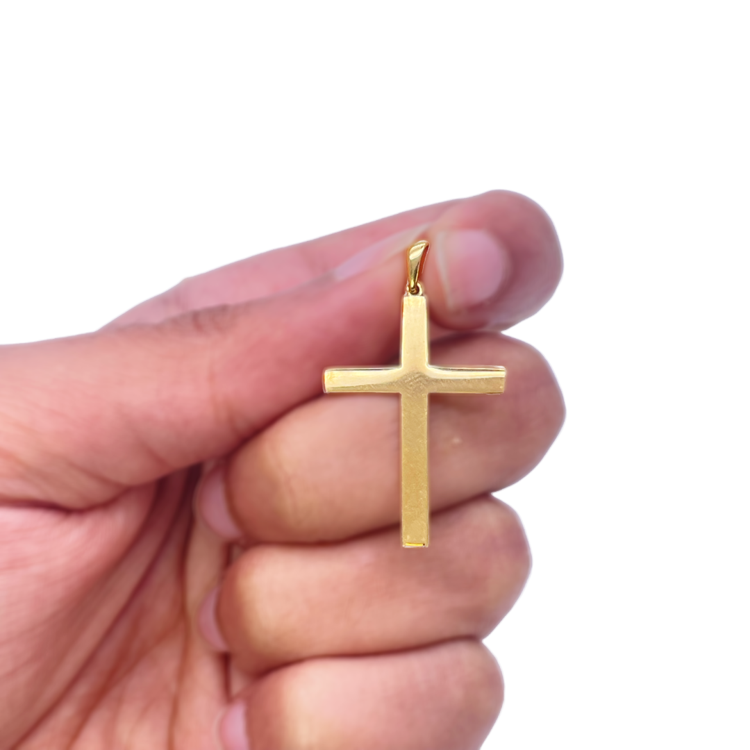 22ct Yellow Gold Classic Cross Pendant