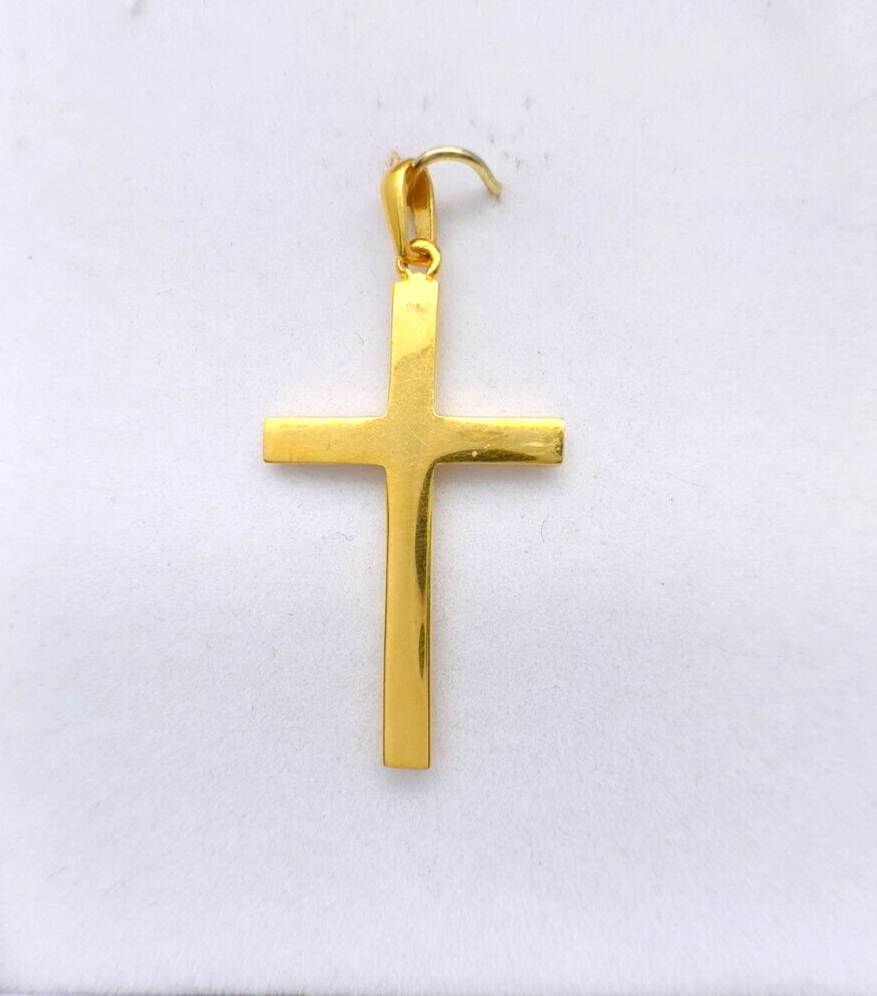 22ct Yellow Gold Classic Cross Pendant