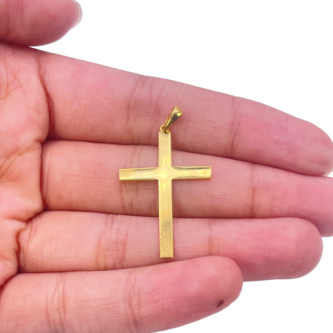 22ct Yellow Gold Classic Cross Pendant