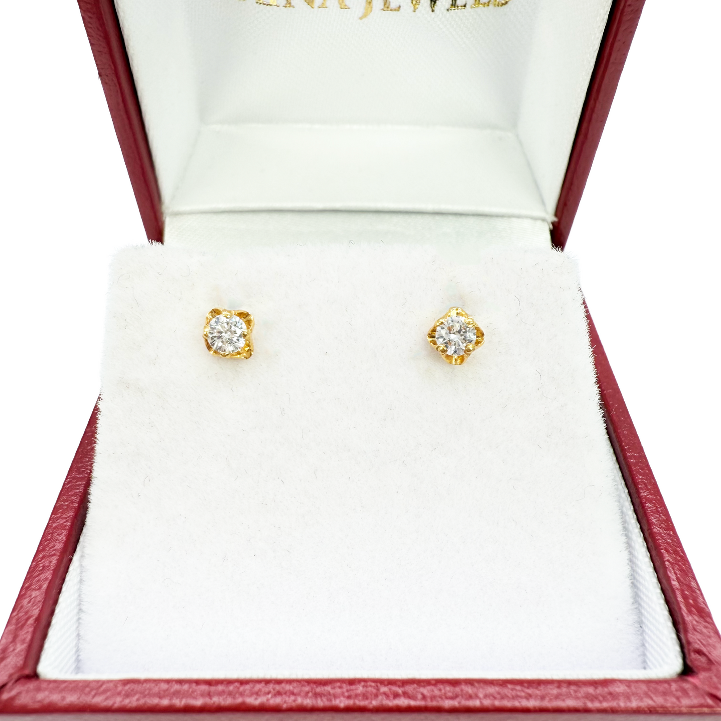 22ct Yellow Gold Children's Stud Earrings, Tragus, Helix Or 2nd Lobe (2.5/3.0mm)