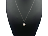 14ct White Gold Pearl & Round Diamond Framed Pendant Necklace 2.37ct