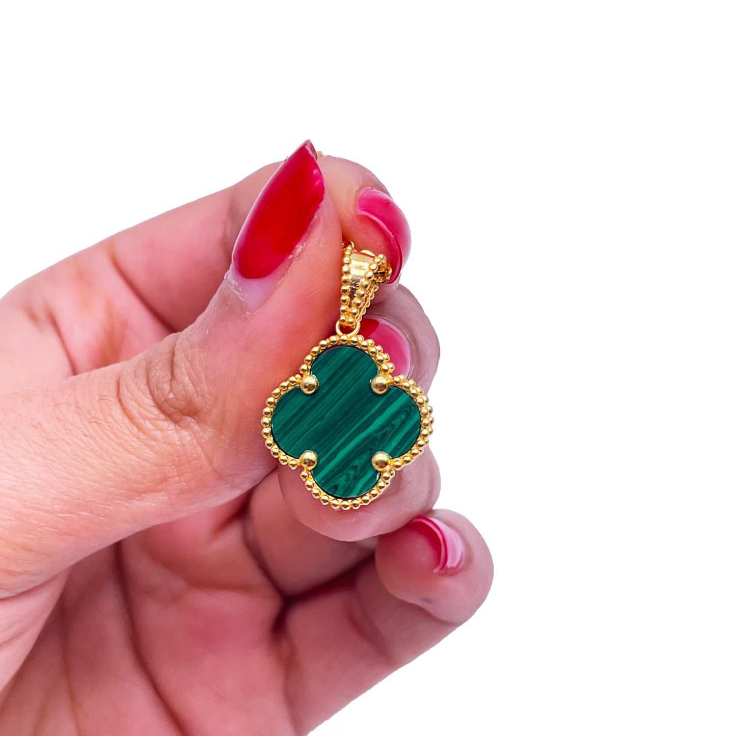 22ct Yellow Gold Leaf Pendant & Chain Necklace 16 Inches