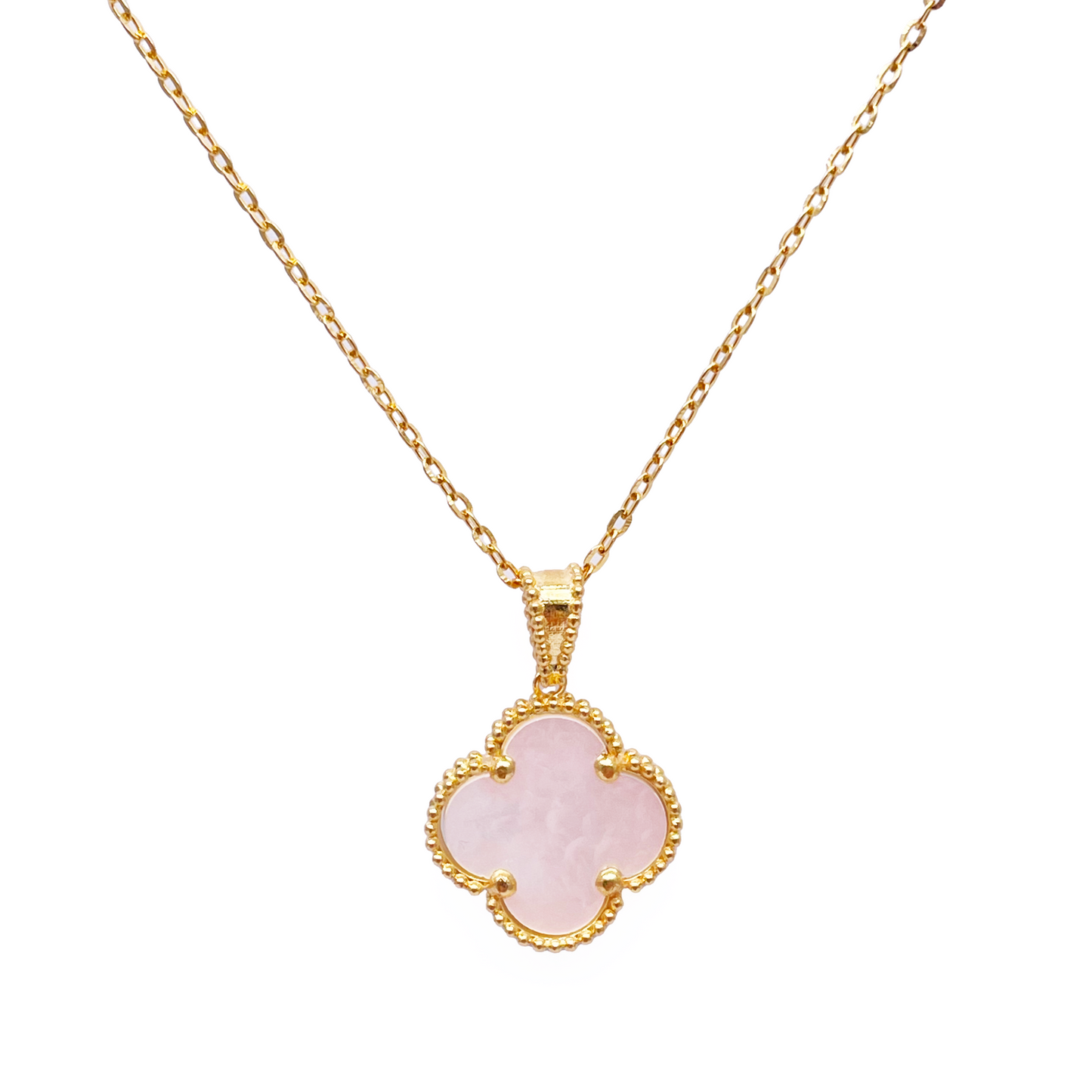 22ct Yellow Gold Leaf Pendant & Chain Necklace 16 Inches