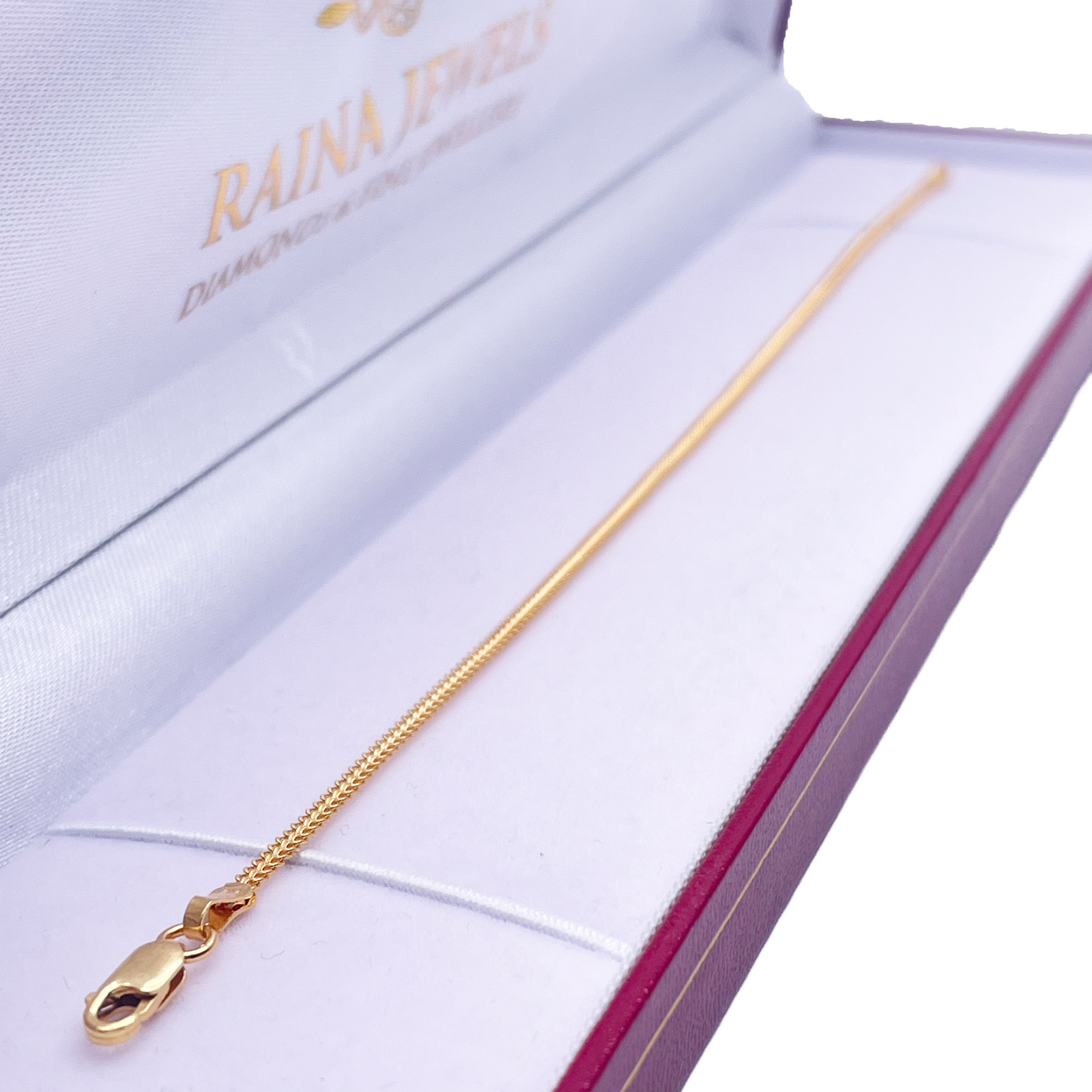 22ct Yellow Gold Flat High Polished Bracelet 7'' inches 2mm Wide