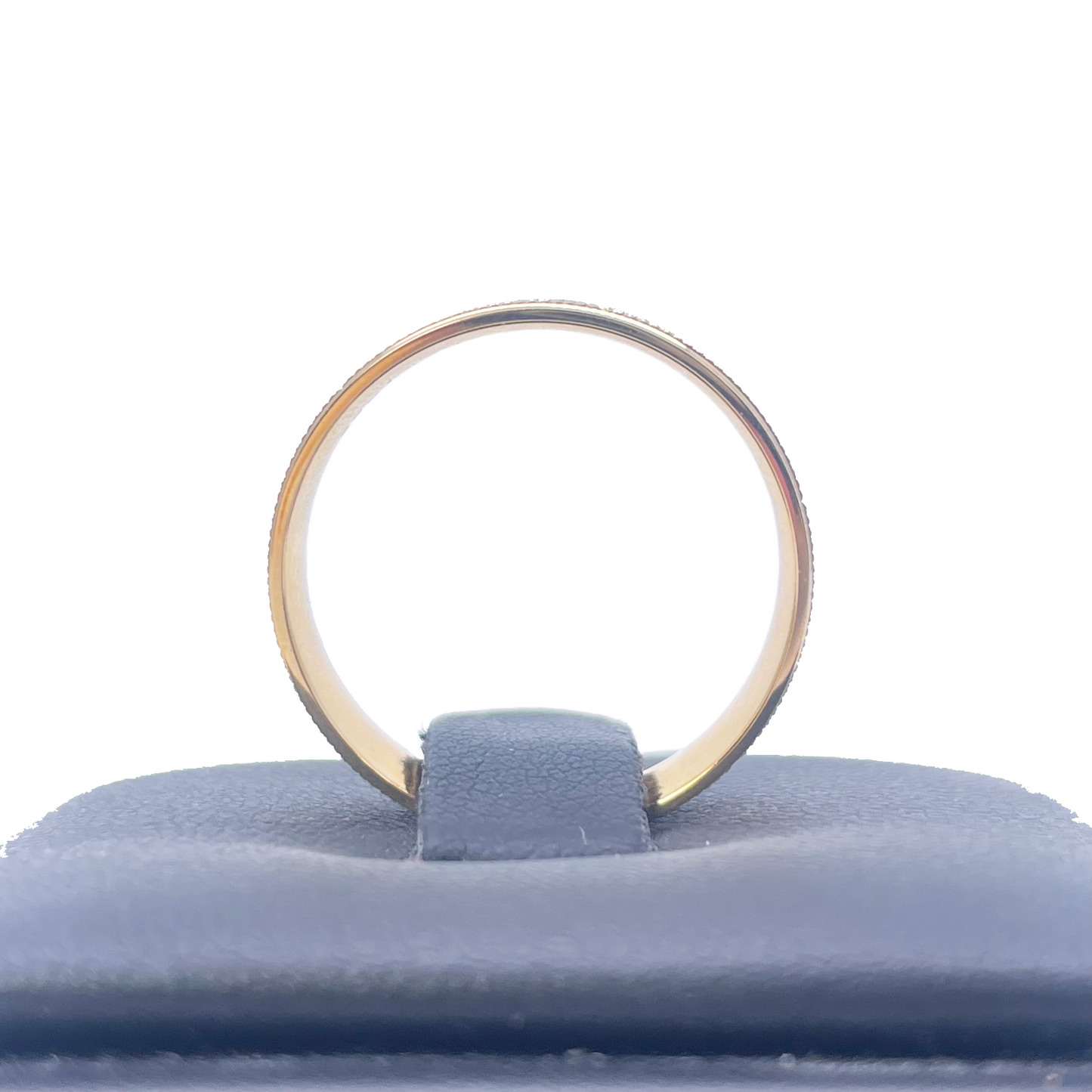 22ct Yellow Gold High Polished & Triple Row Textured Men's Wedding Band 6mm