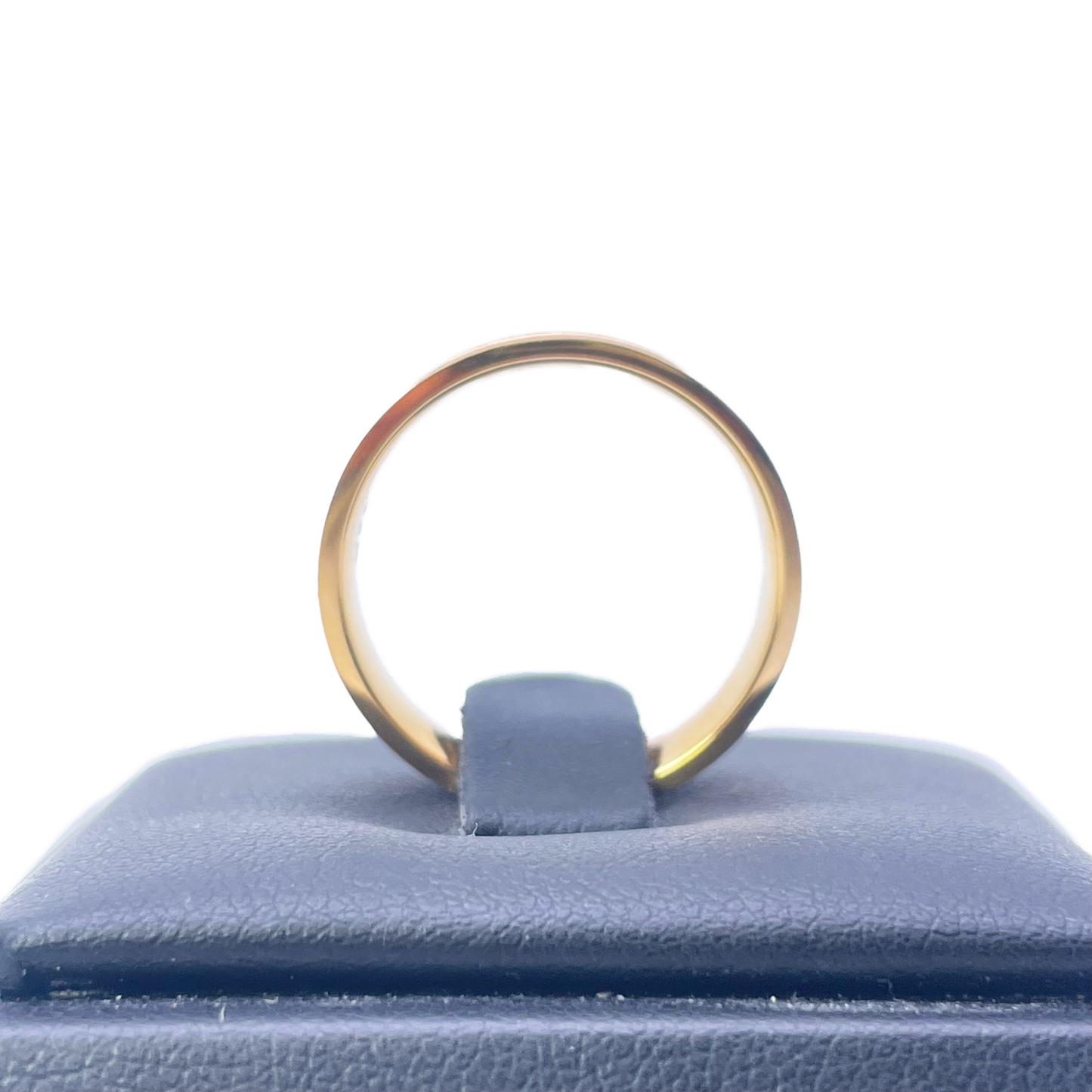 22ct Yellow Gold Matte Finish With A High Polished Groove Men's Wedding Band 6mm