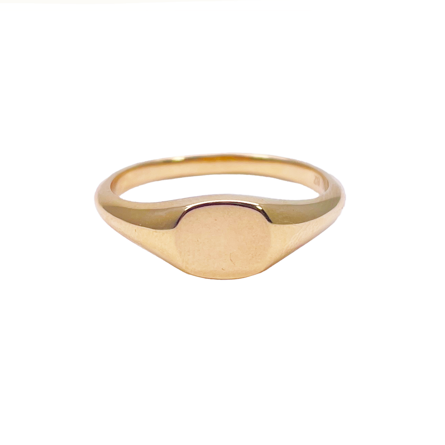 18ct Yellow Gold High Polished Square Men's Signet Ring