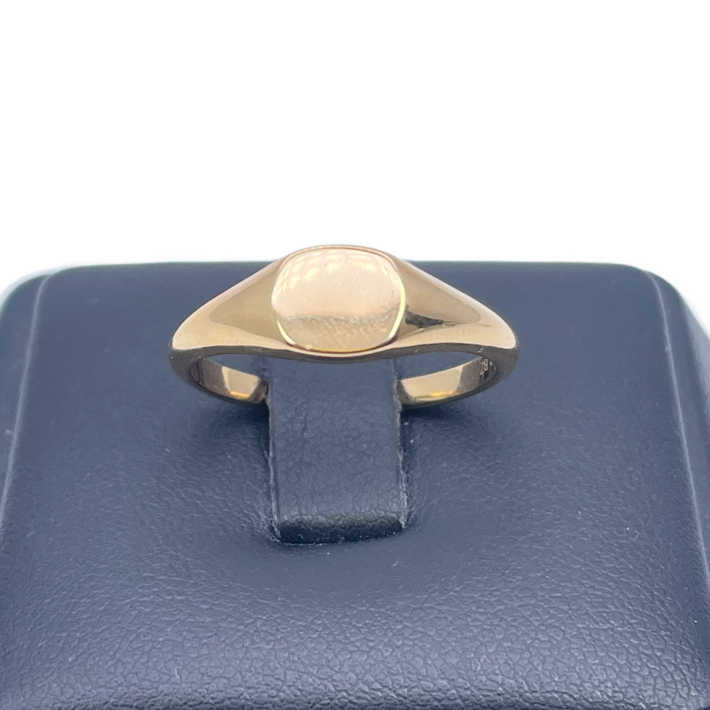 18ct Yellow Gold High Polished Square Men's Signet Ring