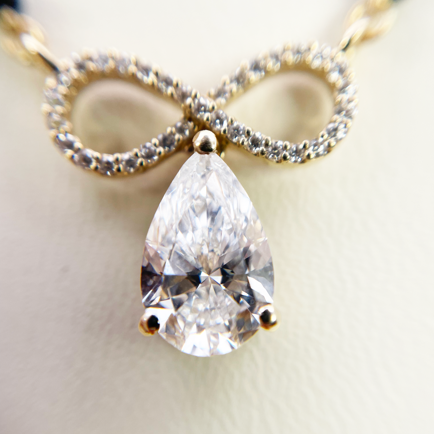 18ct Yellow Gold Lab Grown Diamond 1.65ct Infinity Mangalsutra Necklace IGI Cert  Mangalsutra Chains