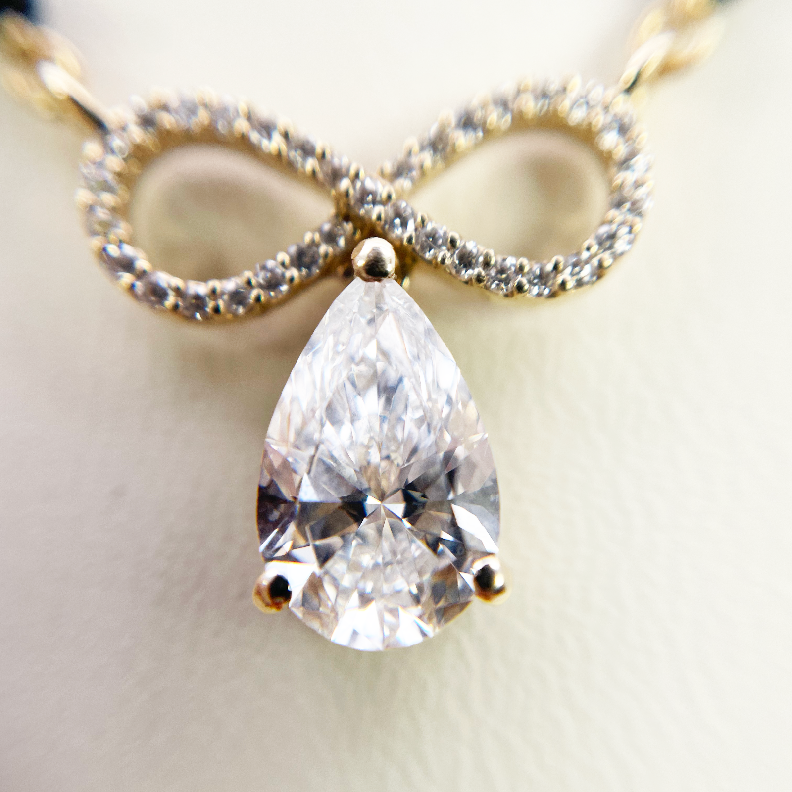 18ct Yellow Gold Lab Grown Diamond 1.65ct Infinity Mangalsutra Necklace IGI Cert  Mangalsutra Chains