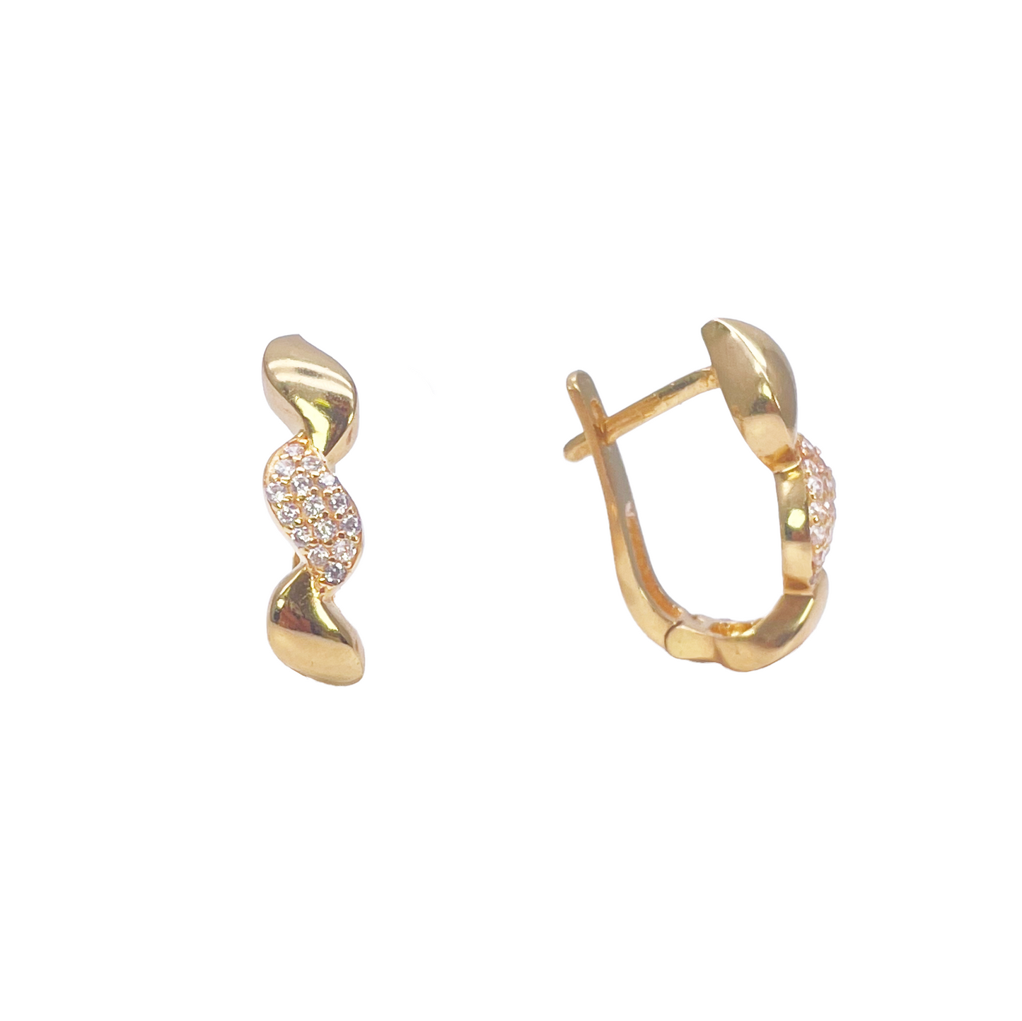 22ct Yellow Gold Circle Of Life Leaf Pendant & Matching Leaf Earrings Set