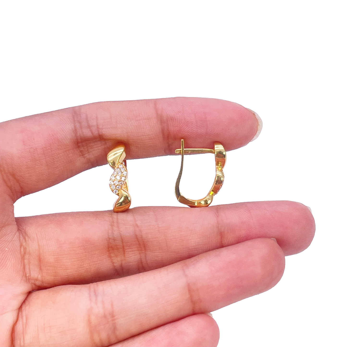 22ct Yellow Gold Circle Of Life Leaf Pendant & Matching Leaf Earrings Set