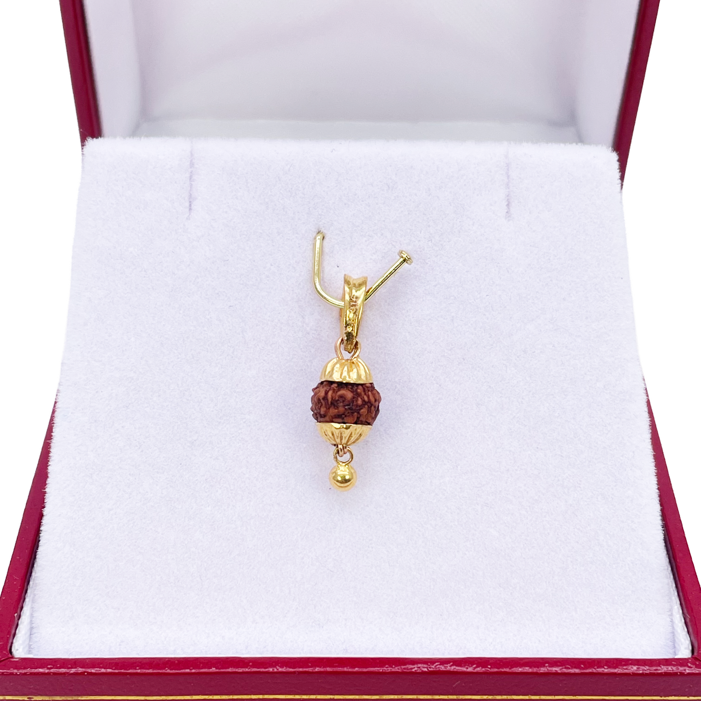22ct Yellow Gold Handmade Rudraksha Small Pendant