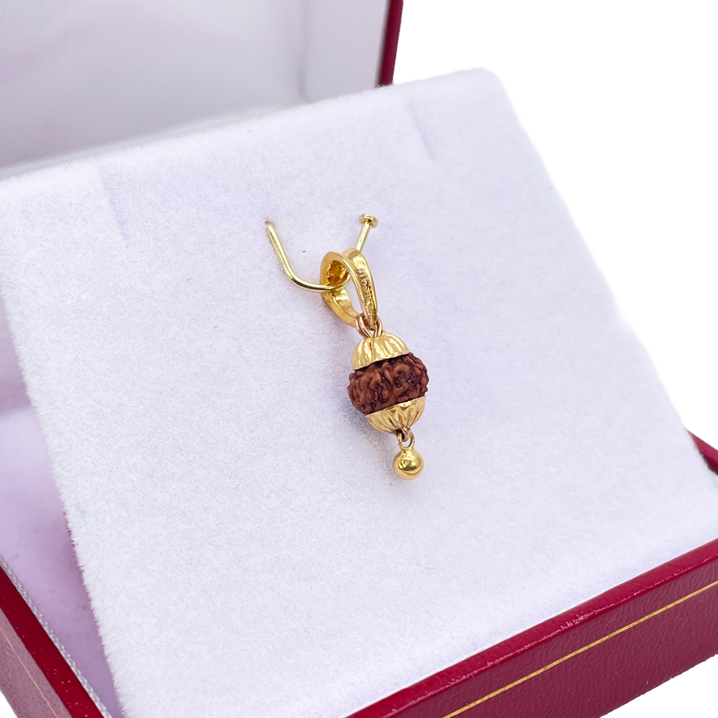 22ct Yellow Gold Handmade Rudraksha Small Pendant