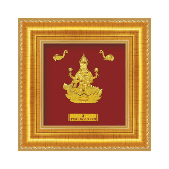 24ct Pure Gold Leaf Lakshmi Frame 13.9 x 13.9cm
