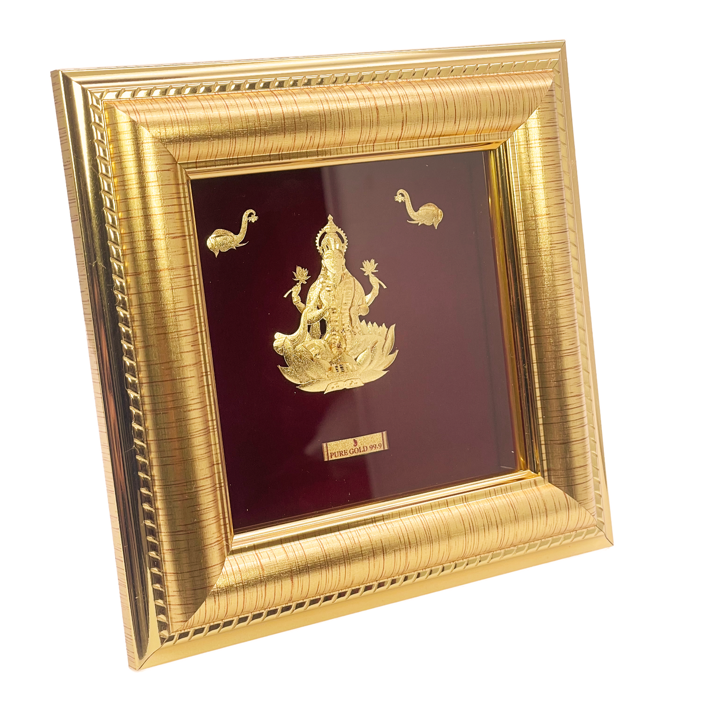 24ct Pure Gold Leaf Lakshmi Frame 13.9 x 13.9cm