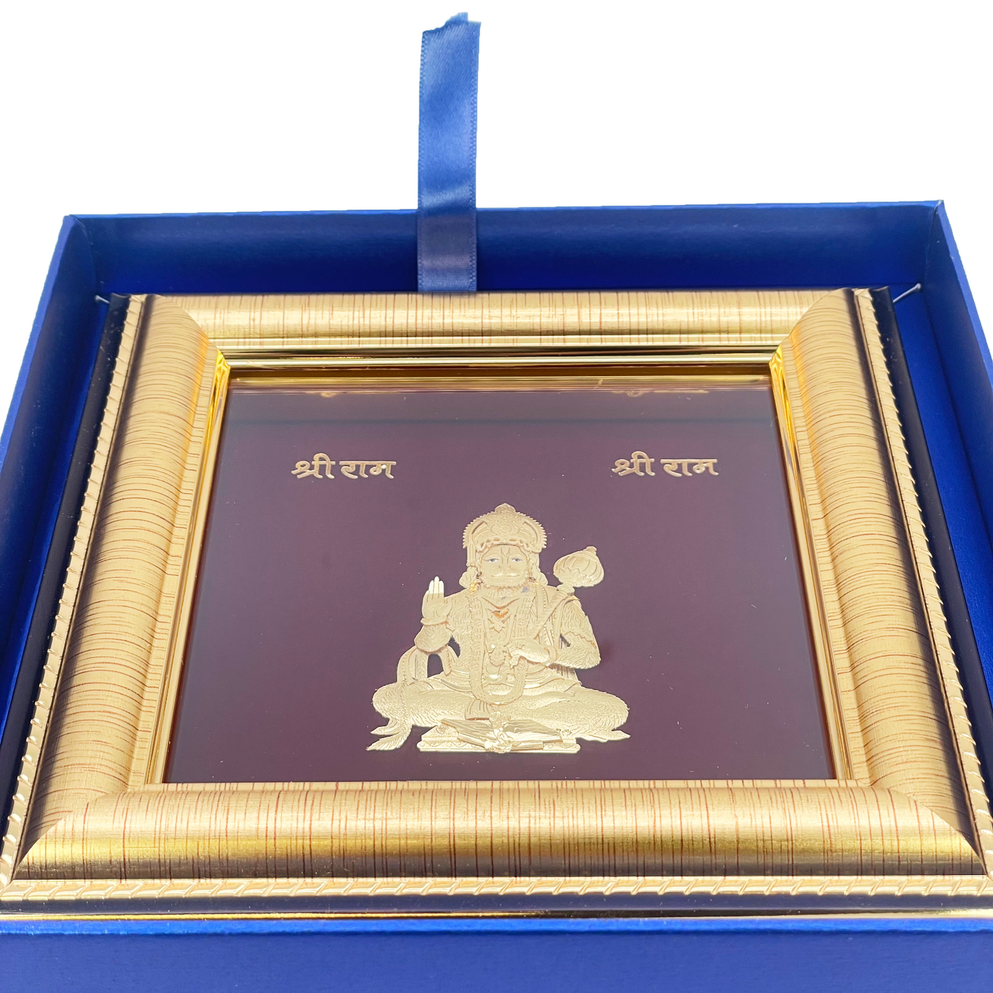 24ct Pure Gold Leaf Hanuman Frame 16.1 x 16.1cm