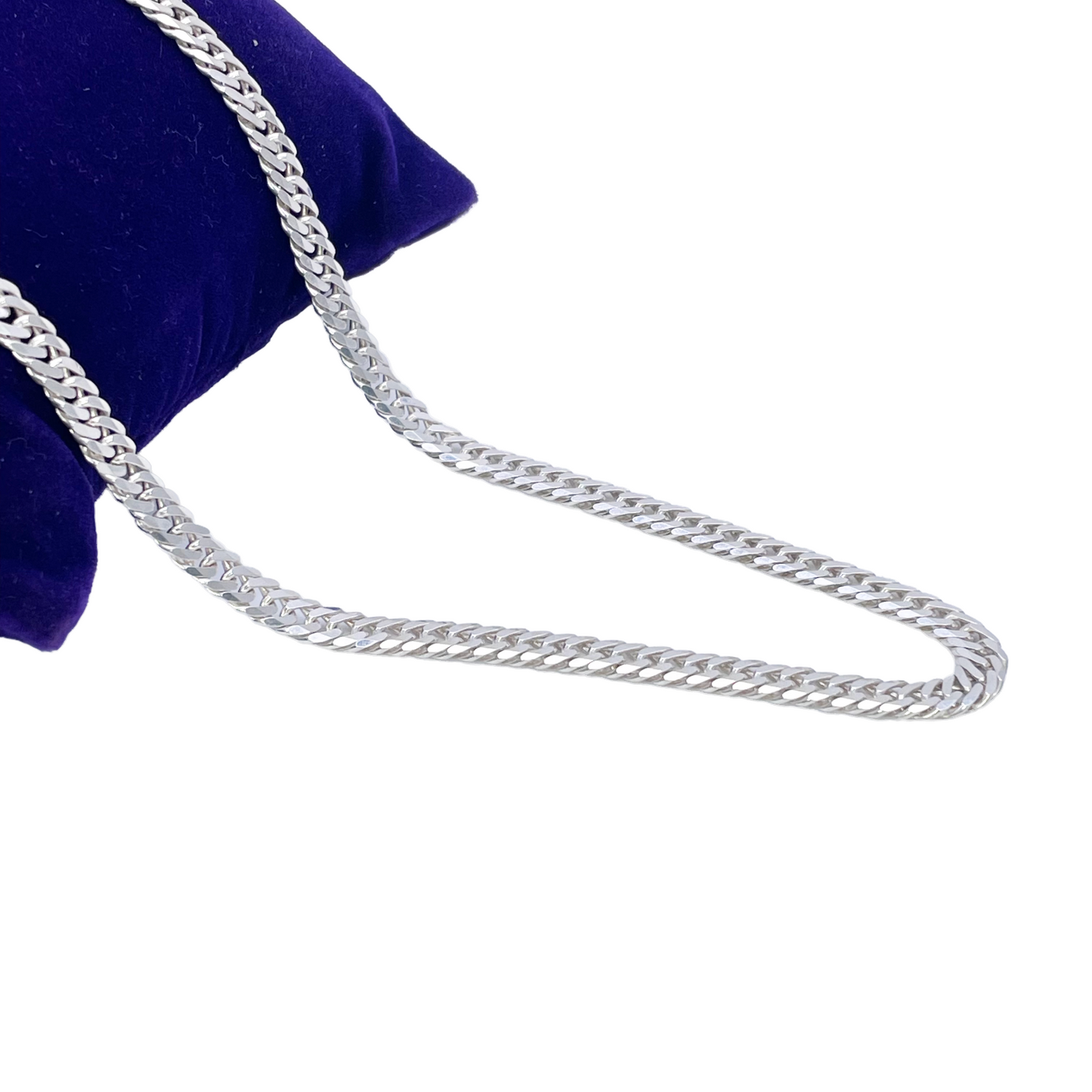 925 Sterling SIlver Curb Chain Necklace 28''inches 6.6mm Width