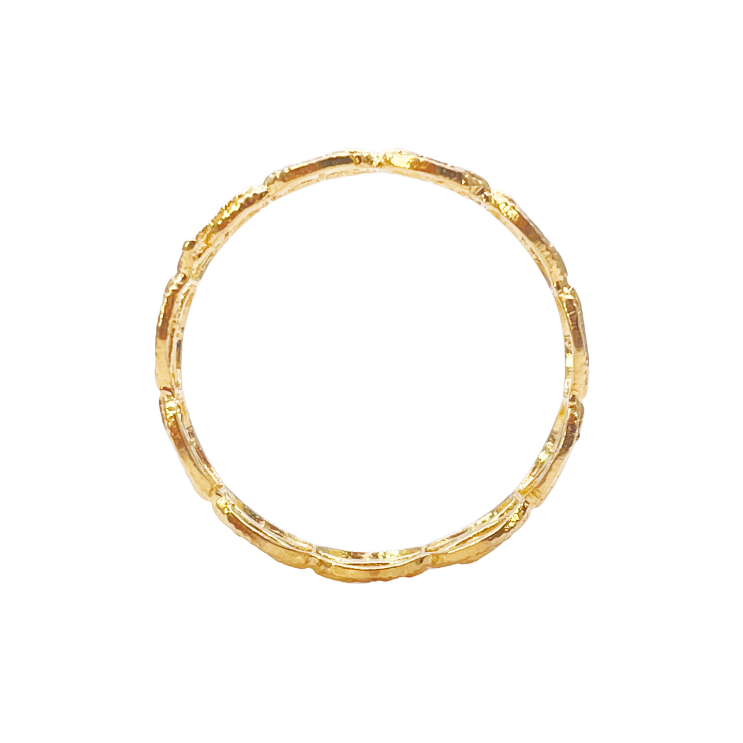 22ct Yellow Gold Beautiful High Polished Floral Design Ring