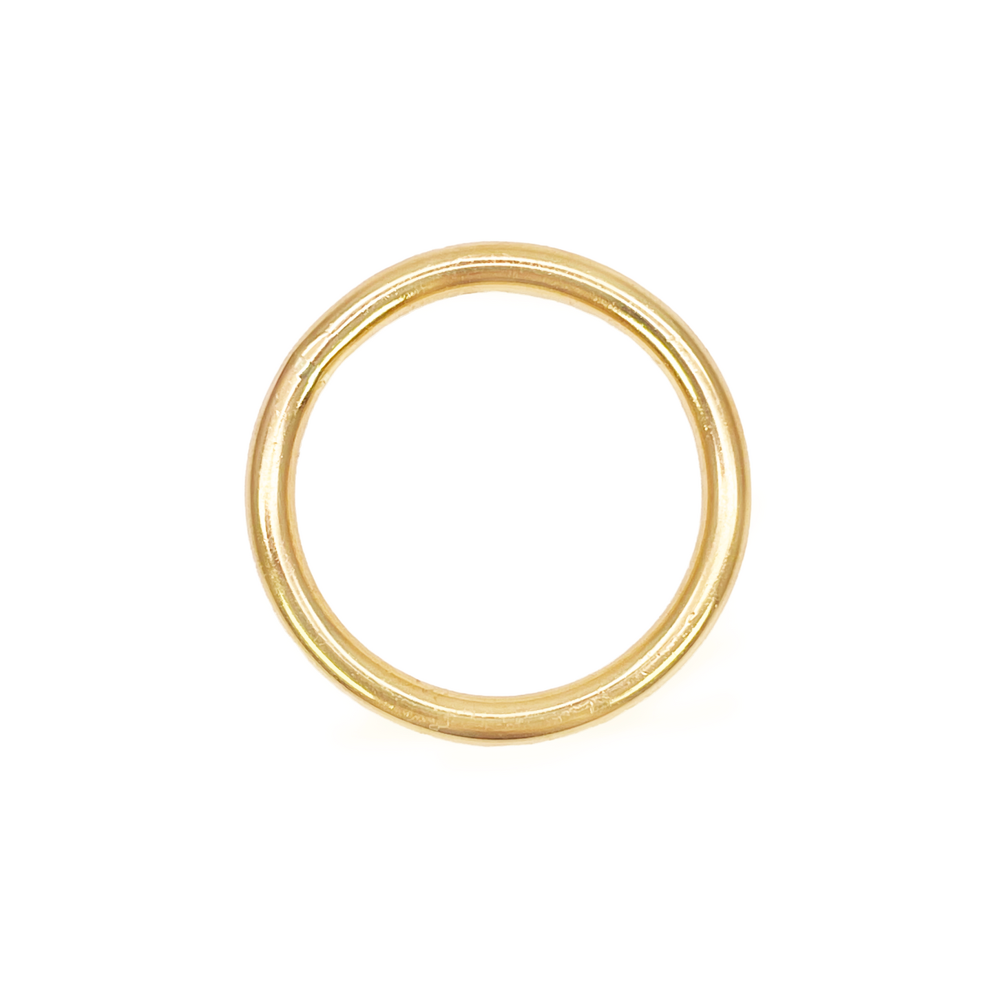 22ct Yellow Gold Plain High Polished Wire Band Ring 2.5mm