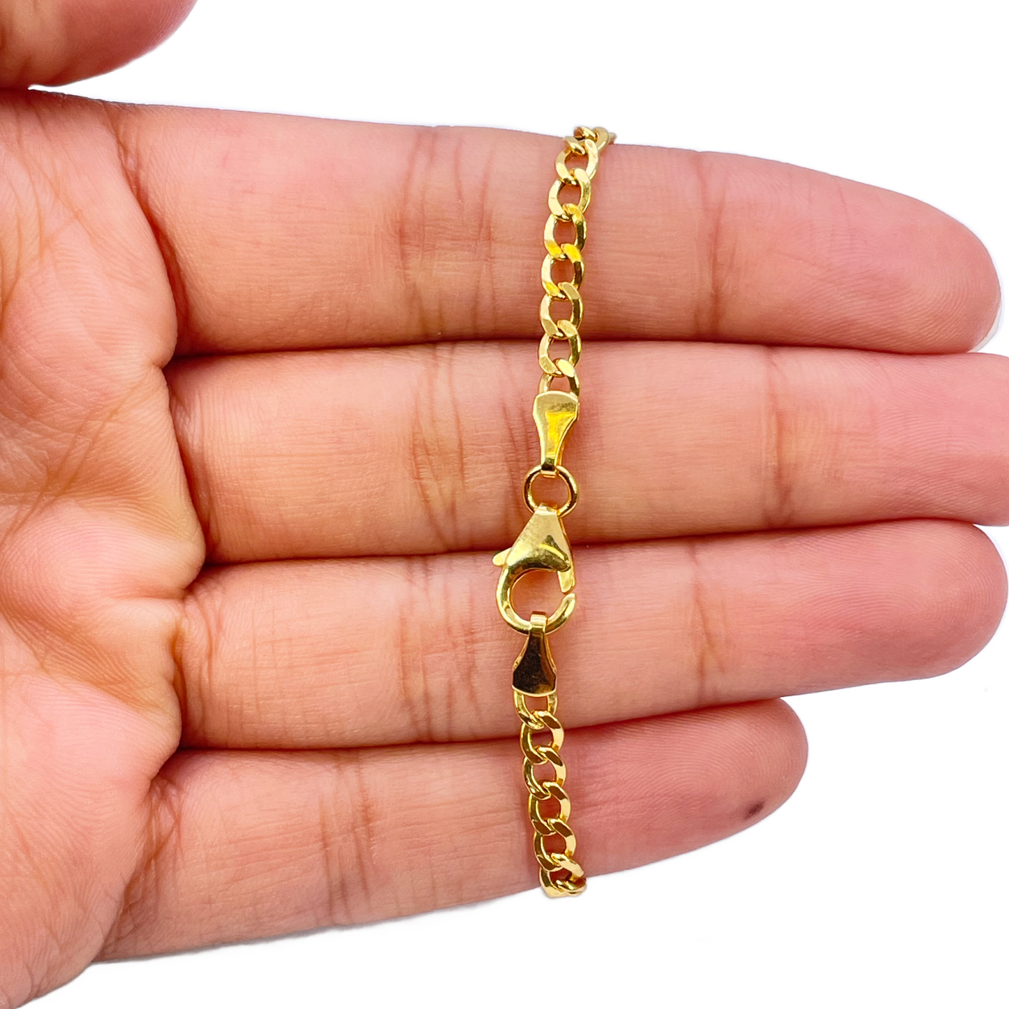 22ct Gold Kids Bracelet Curb link 5.7 Inches 3.4mm Width