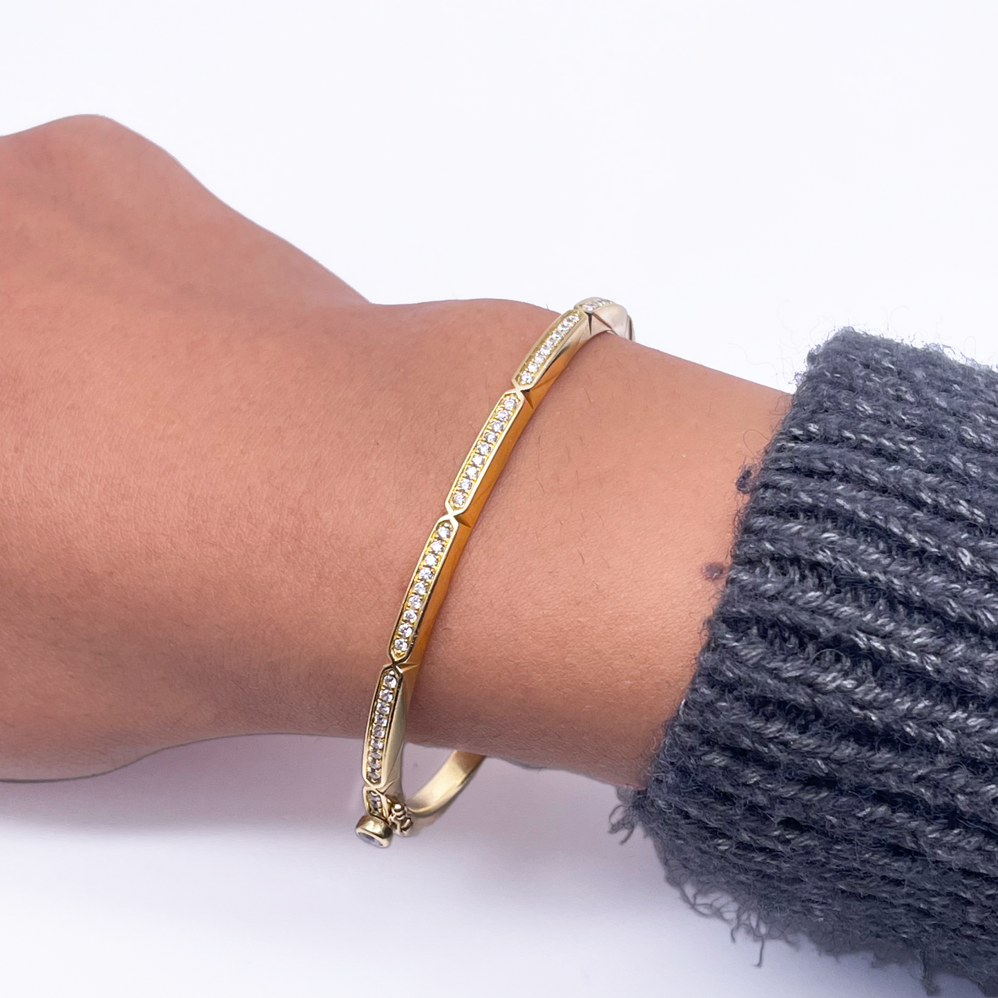 18ct Yellow Gold Diamond Bangle/Bracelet From Boodles Art Deco Jazz Collection 0.63ct  Diamond Bracelets