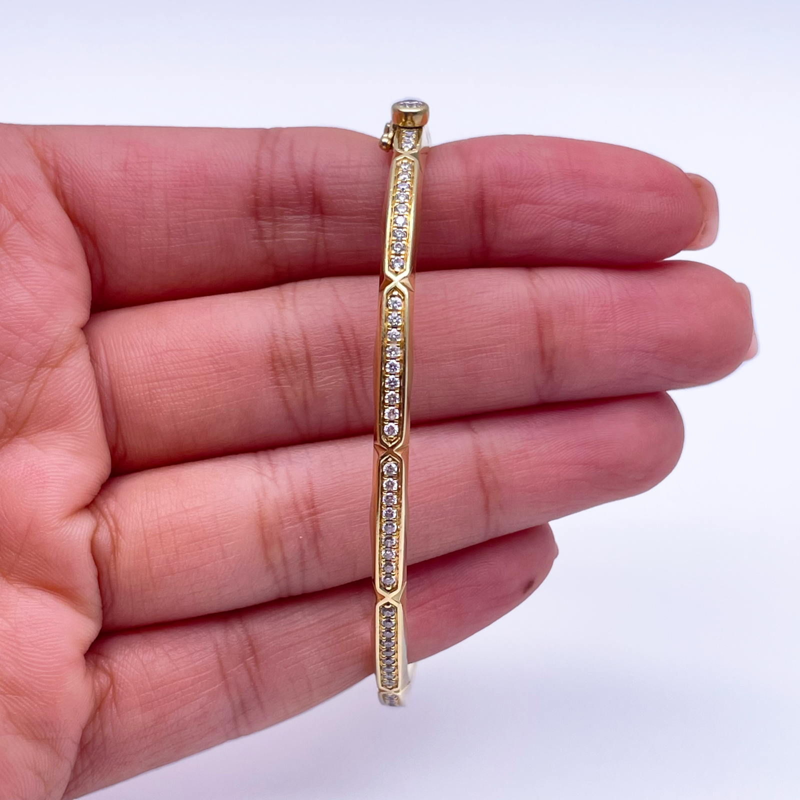 18ct Yellow Gold Diamond Bangle/Bracelet From Boodles Art Deco Jazz Collection 0.63ct  Diamond Bracelets