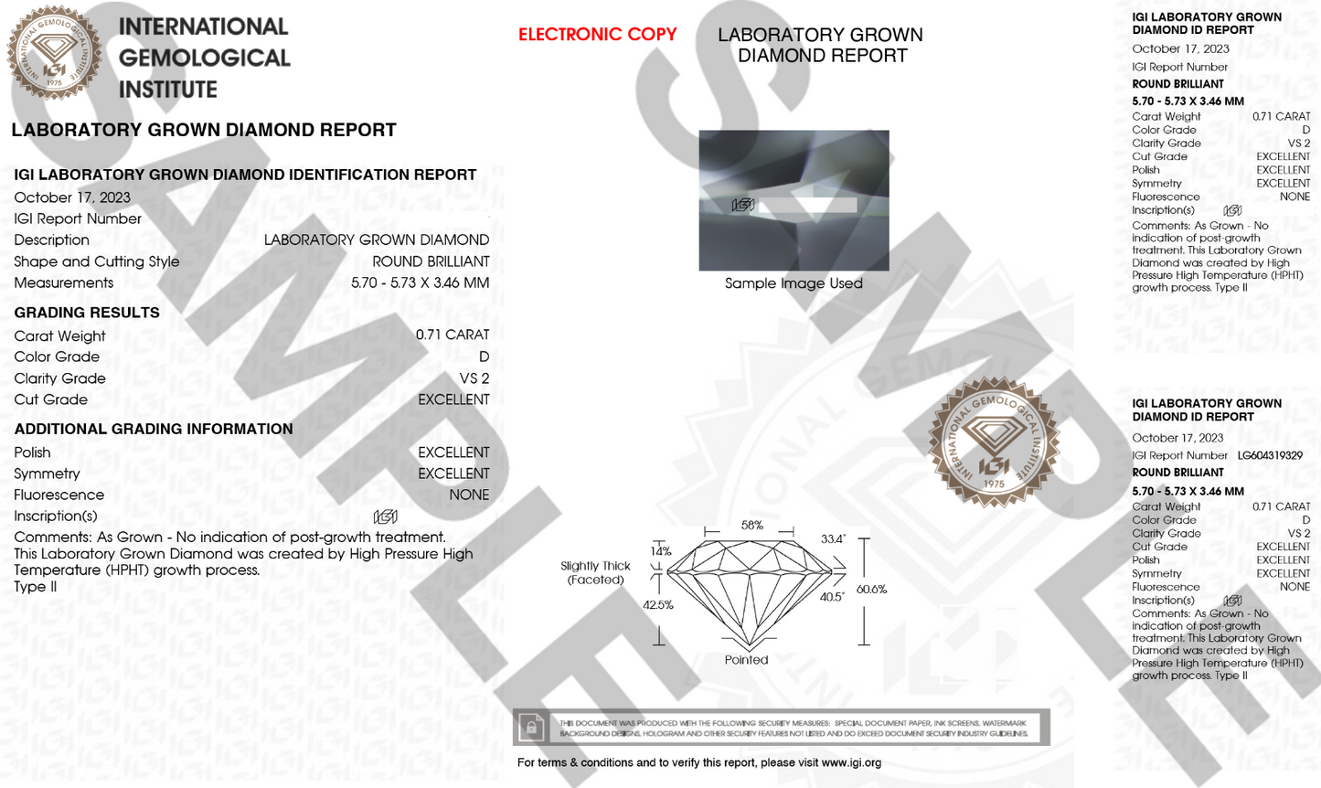 18ct Yellow Gold Lab Grown 6 Claw Diamond 0.70ct Black Beads Mangalsutra Necklace IGI Certified  Mangalsutra Chains
