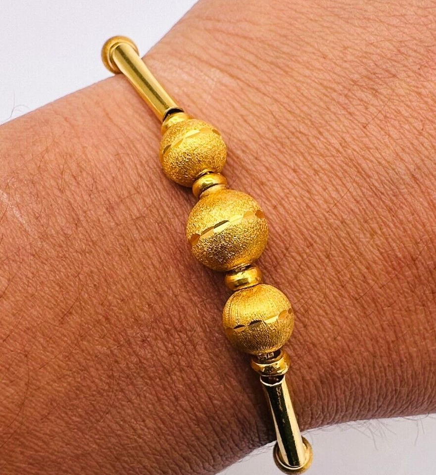 22ct Yellow Gold Bracelet With Extendable Links 8.3gm, 7''-8''inch