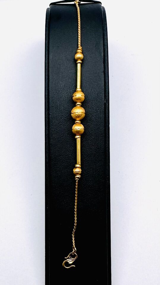 22ct Yellow Gold Bracelet With Extendable Links 8.3gm, 7''-8''inch