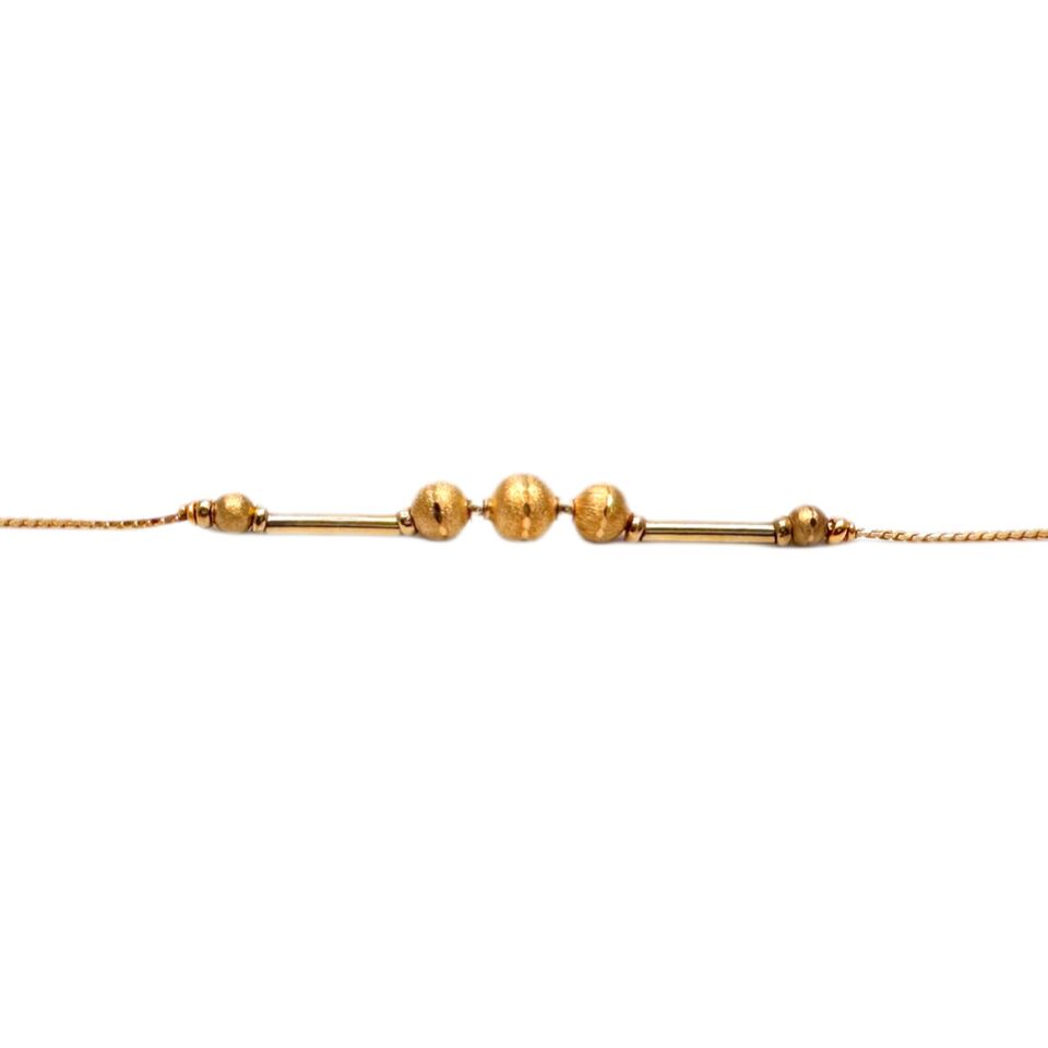 22ct Yellow Gold Bracelet With Extendable Links 8.3gm, 7''-8''inch