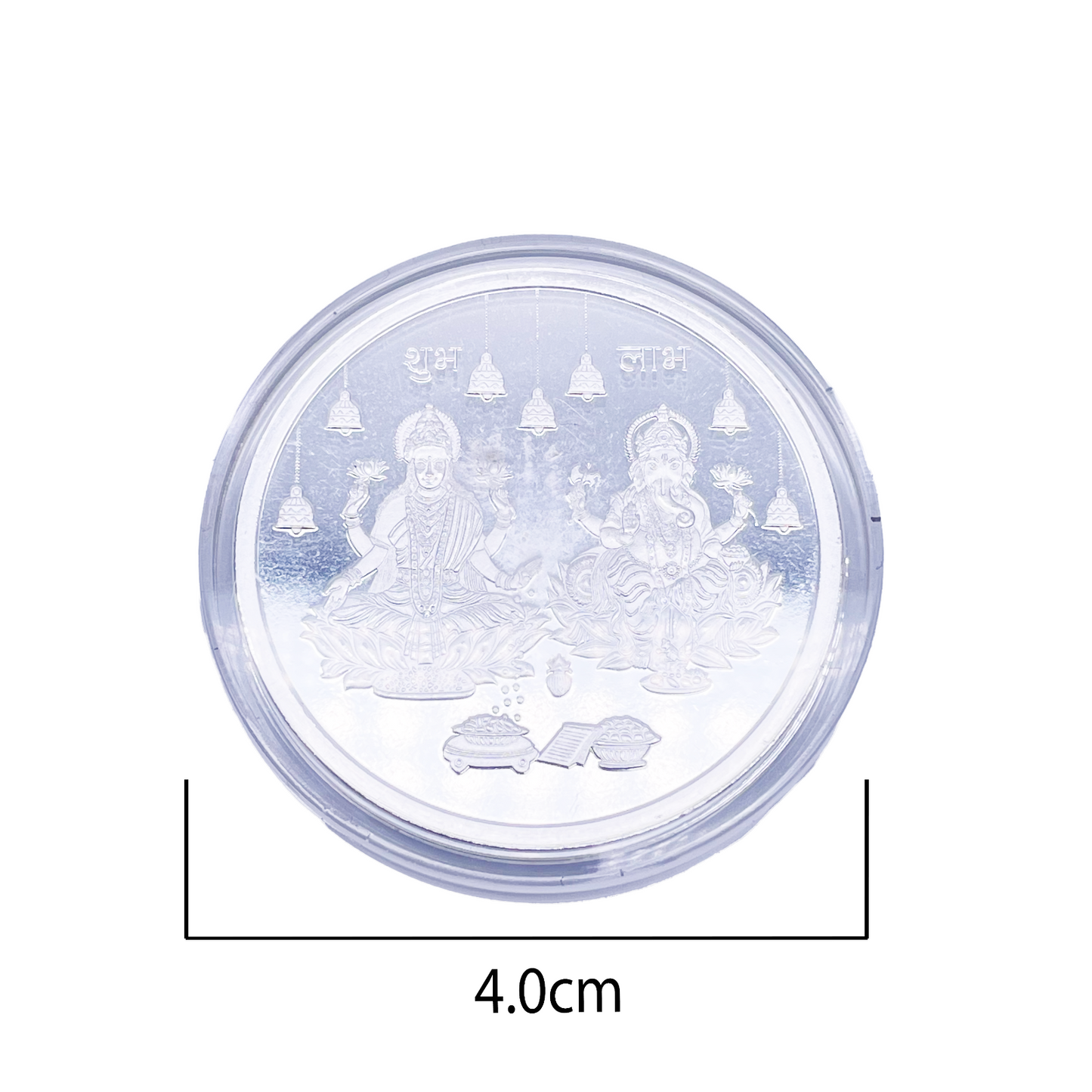 Silver Coin Laxmi Ganesh Silver Diwali / Dhanteras / Gift Fine 999.9