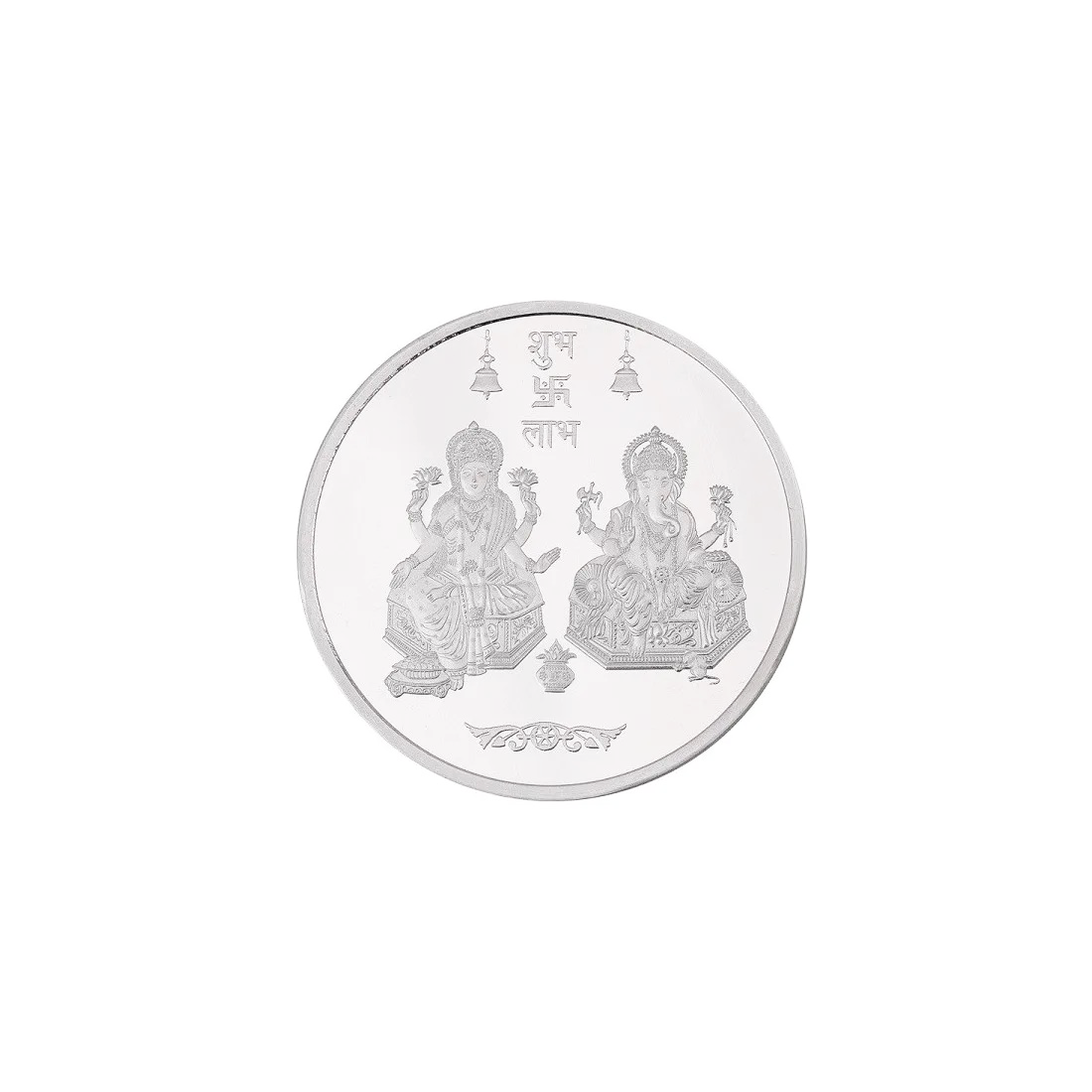 Silver Coin Laxmi Ganesh Silver Diwali / Dhanteras / Gift Fine 999.9