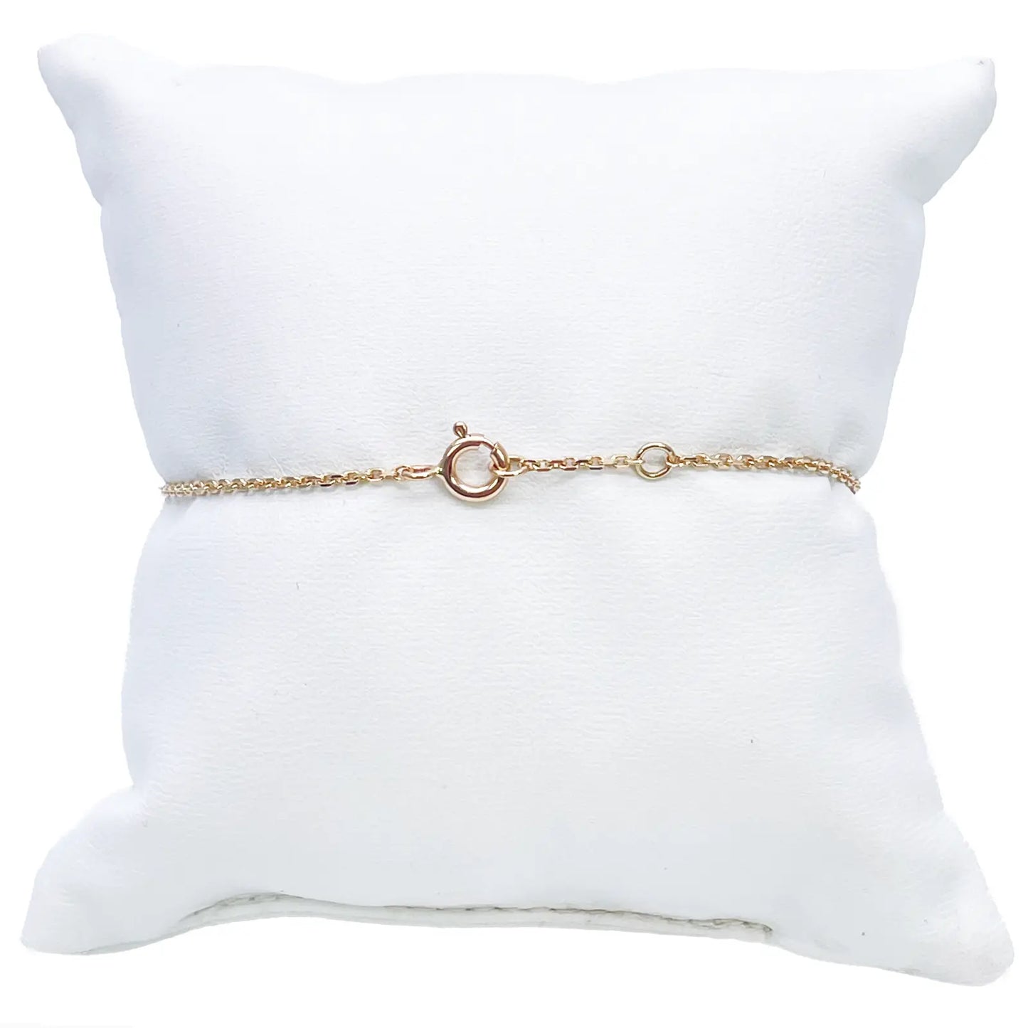 14ct Yellow Gold Elegant Open Flower Diamond Bracelet 0.15ct 7''inches  Diamond Bracelets