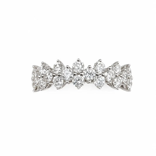 18Carat White Gold Diamond Half Eternity Band 1.02cts 5.8mm  Diamond Ring