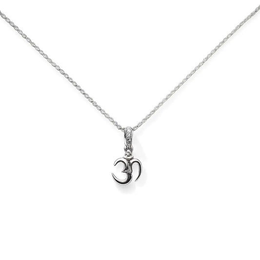18ct White Gold Diamond Om Pendant 0.06ct, 1gm  Diamond Pendant