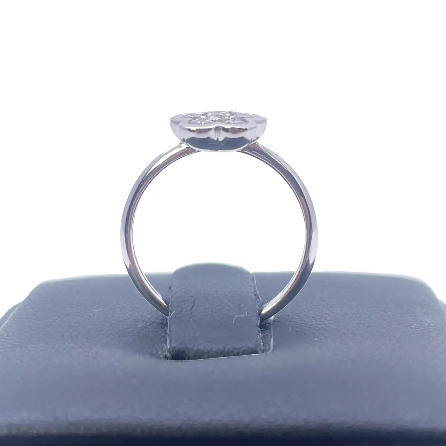 18ct White Gold Elegant Floral Diamond Ring 0.46ct  Diamond Ring