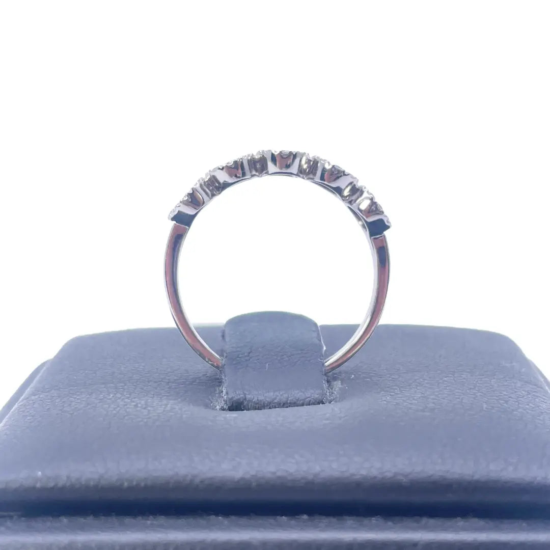 18ct White Gold Round Diamond & Ruby Five Stone Ring 0.45ct  Diamond Ring