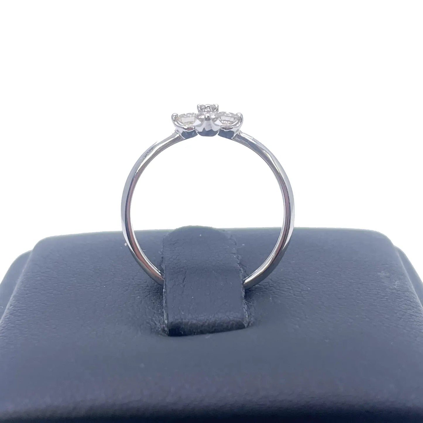 18ct White Gold Small Diamond Flower Ring 0.36ct  Diamond Ring