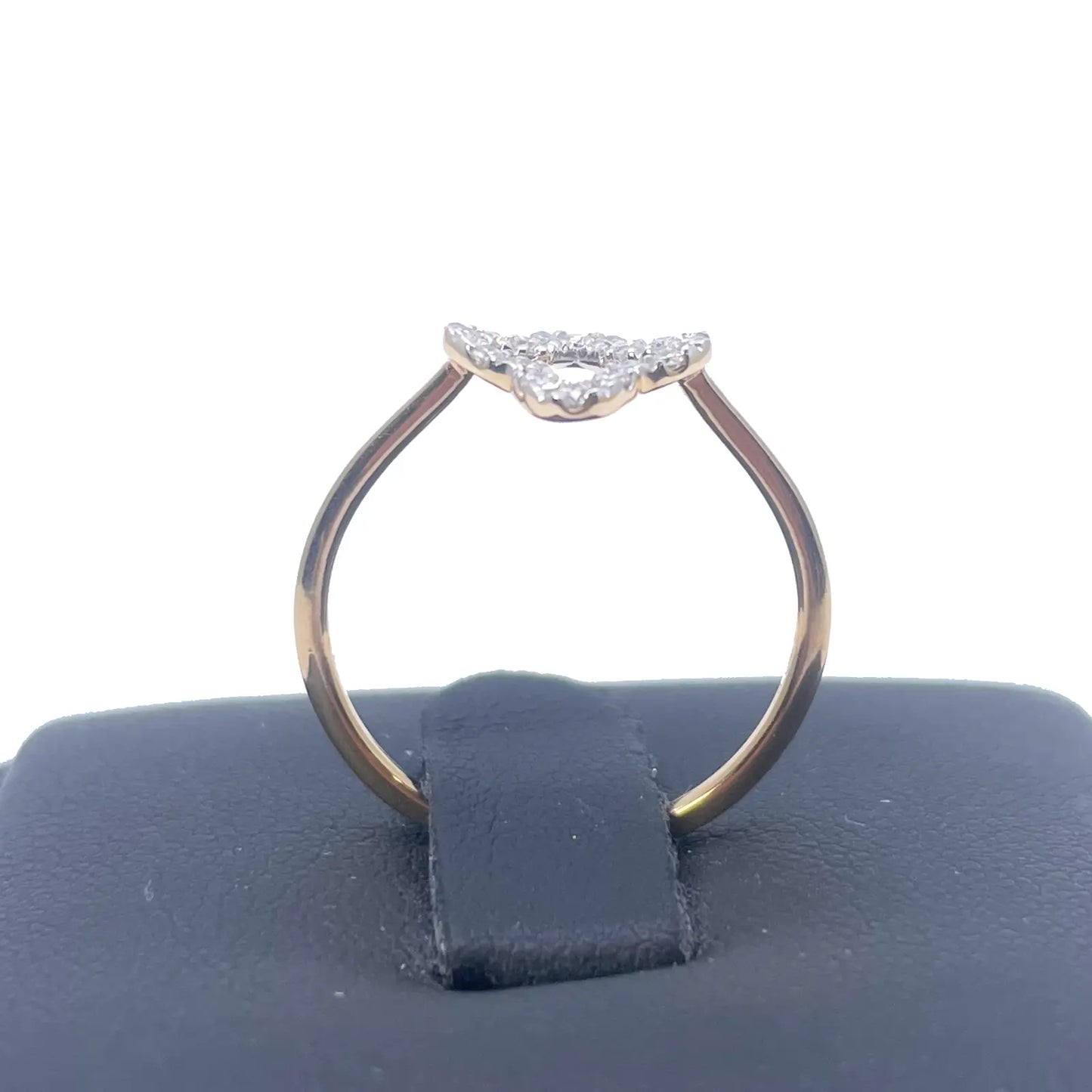 18ct Yellow Gold Diamond Clover/Flower Shaped Ring 0.18ct  Diamond Ring