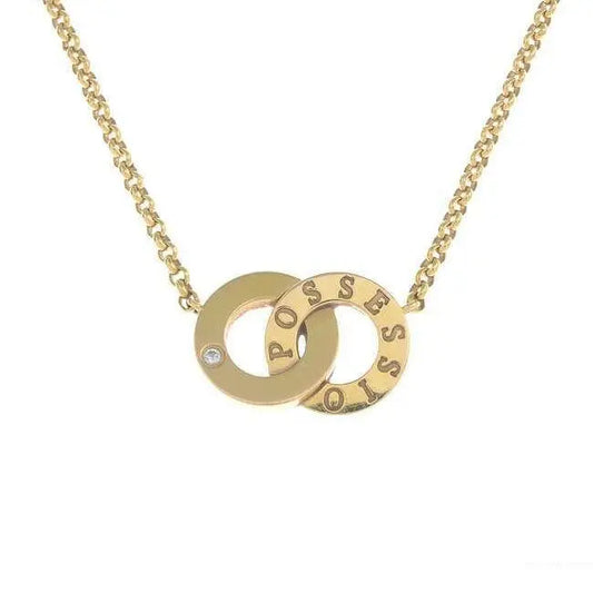 18ct Yellow Gold Diamond Piaget Toi Moi Possession Necklace 0.01ct Certificate 