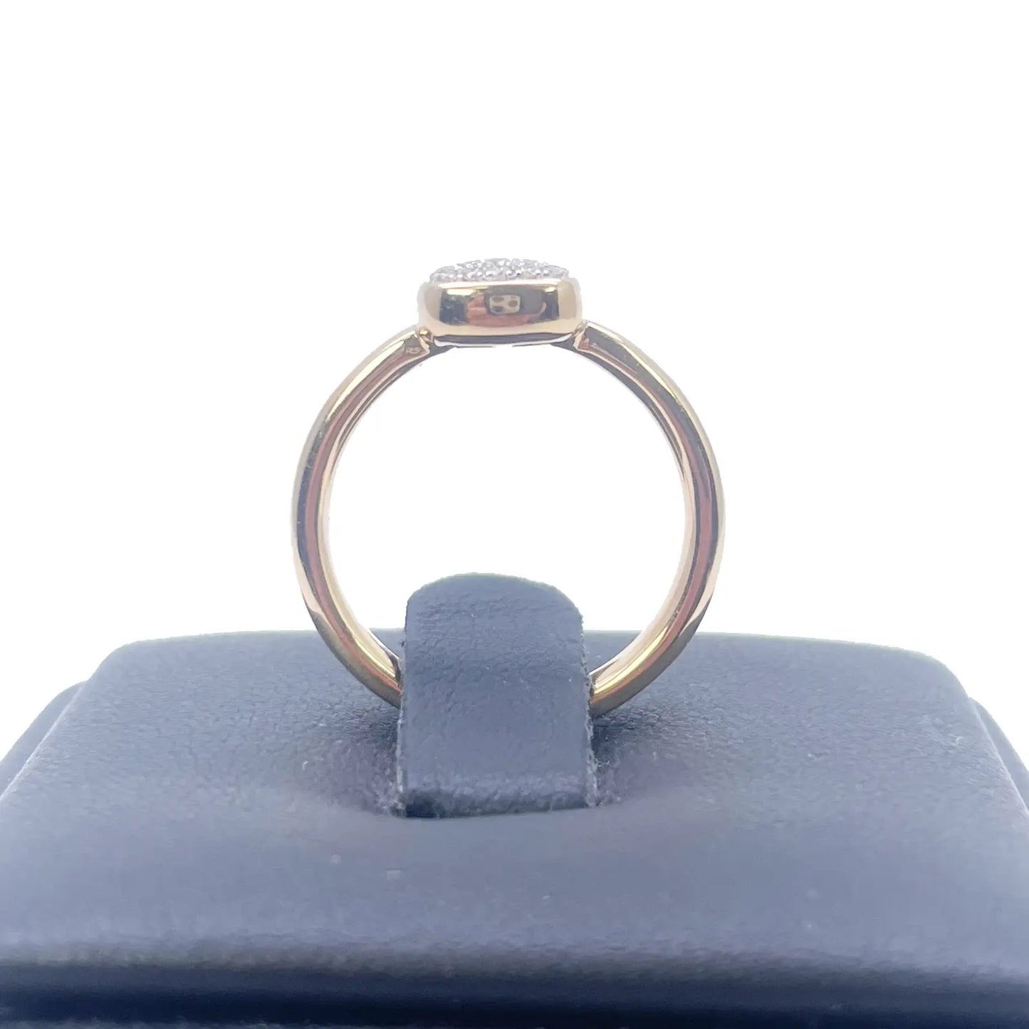 18ct Yellow Gold Elegant Diamond Square Ring 0.16ct  Diamond Ring