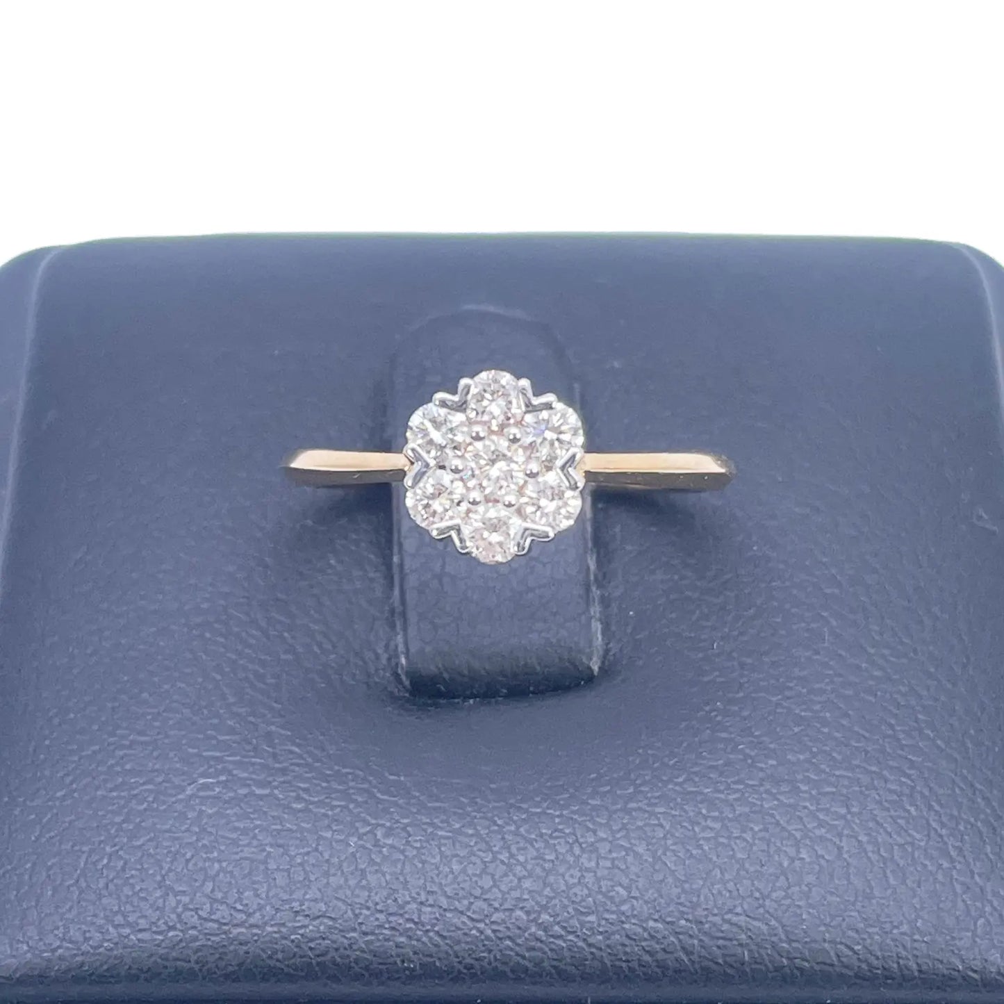 18ct Yellow Gold Elegant Floral Diamond Ring 0.37ct  Diamond Ring
