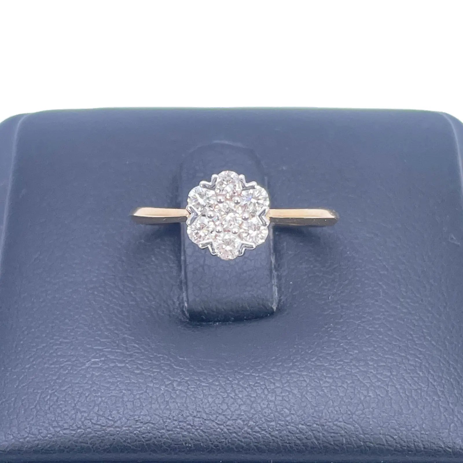 18ct Yellow Gold Elegant Floral Diamond Ring 0.37ct  Diamond Ring