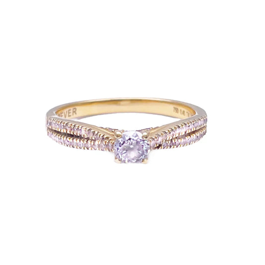 18ct Yellow Gold Natural Diamond Fancy Pave Engagement Ring 0.63ct Certified  Diamond Ring
