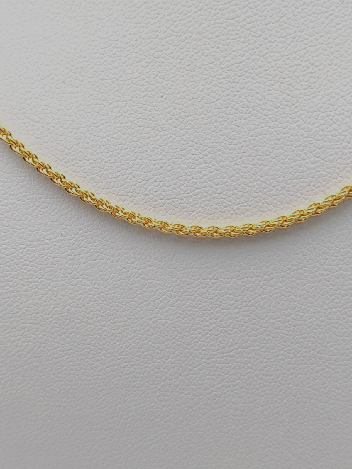 22ct Yellow Gold Mens/Ladies Rope Chain Necklace 16'' inches