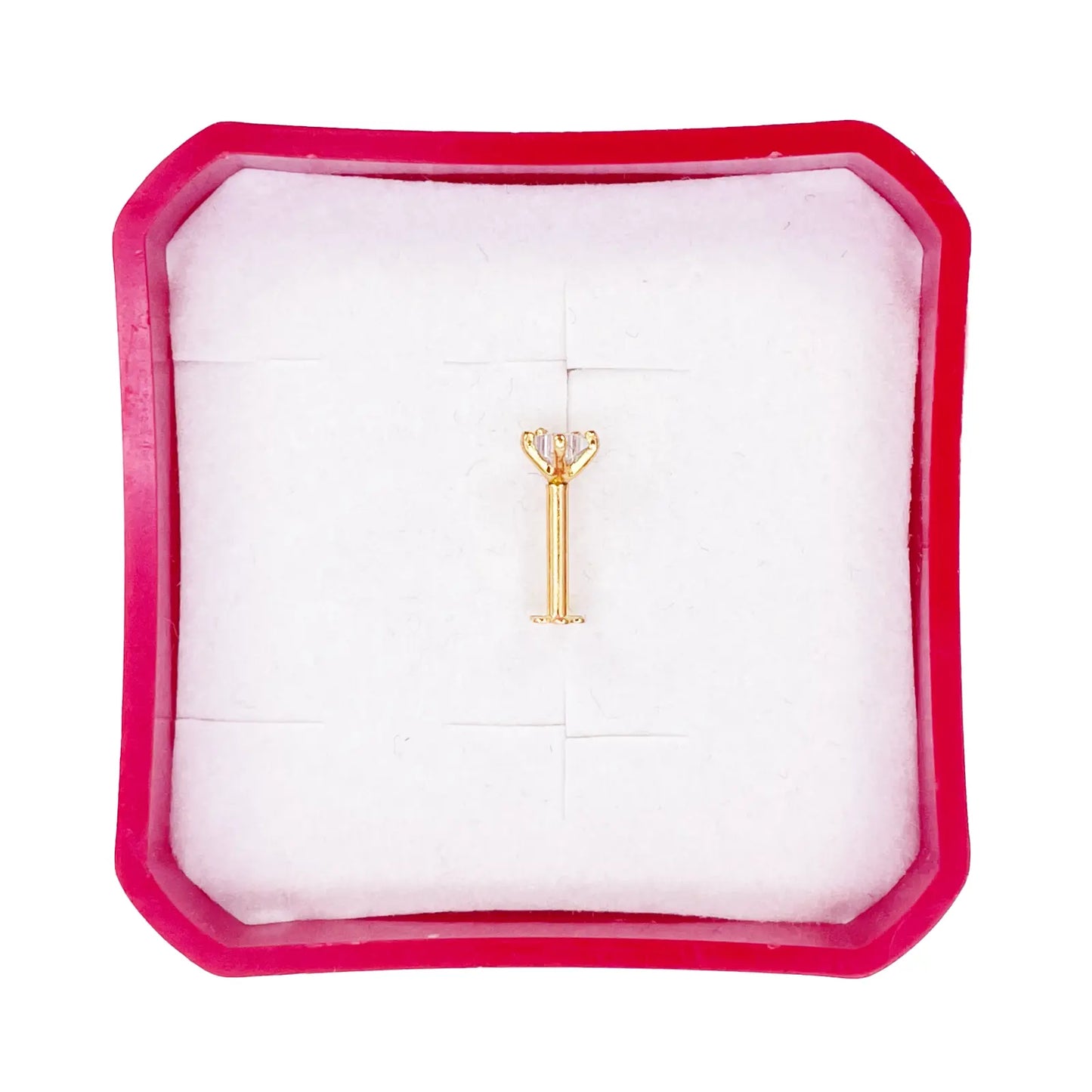 22ct Gold Star Tiny Nose Stud/Pin 3.8mm Width