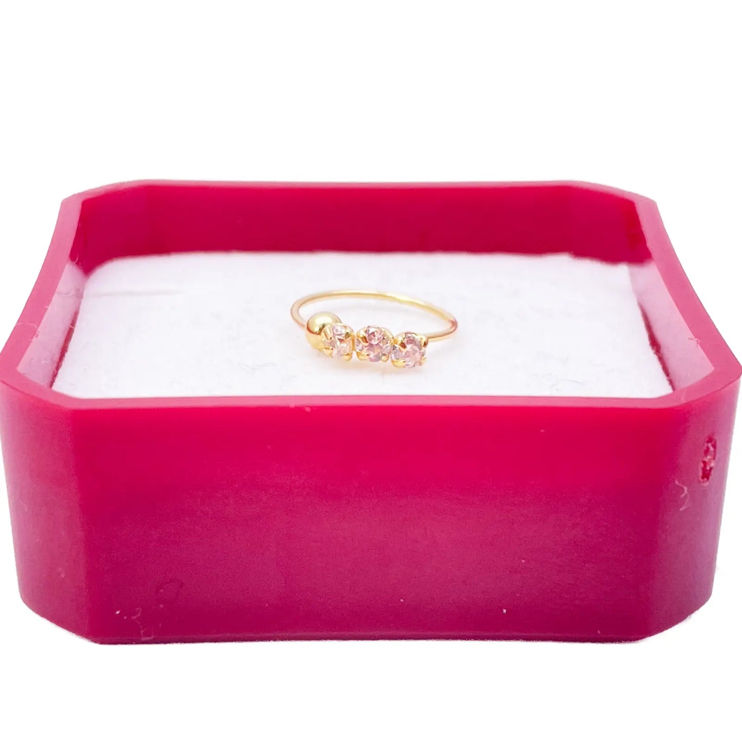 22ct Yellow Gold Beautiful Tiny Hoop Huggie Nose Hoop Huggie Ring 8.4mm Diameter 