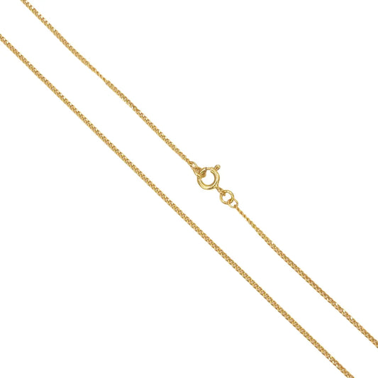22ct Yellow Gold Diamond Cut Curb Chain 4.39gm, 22 inches 