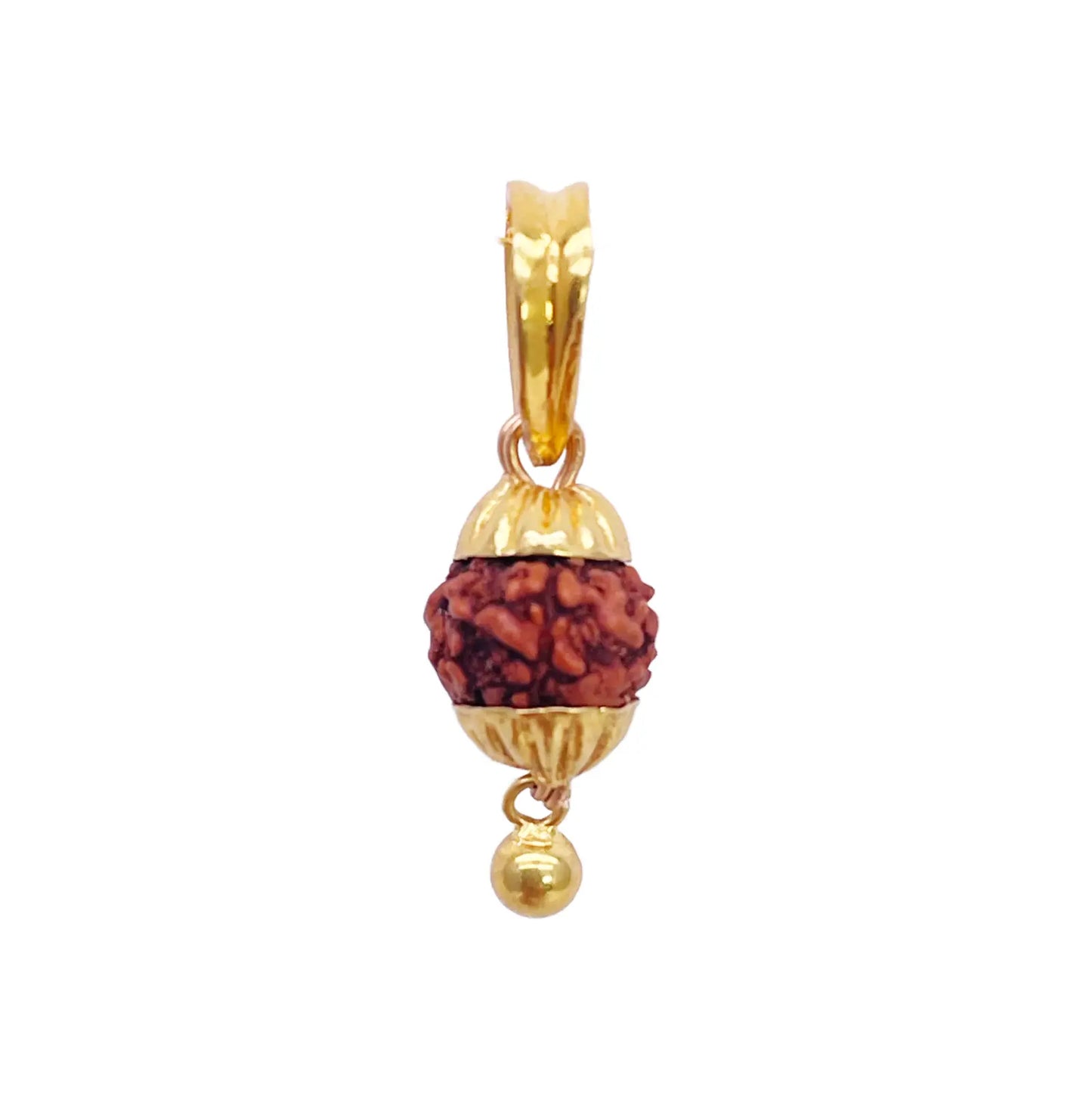 22ct Yellow Gold Handmade Rudraksha Small Pendant 